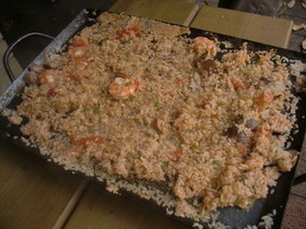 BBQで簡単パエリア♪